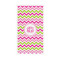 Pink & Green Chevron Guest Paper Towels - Full Color - Standard (Personalized)