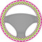 Pink & Green Chevron Steering Wheel Cover