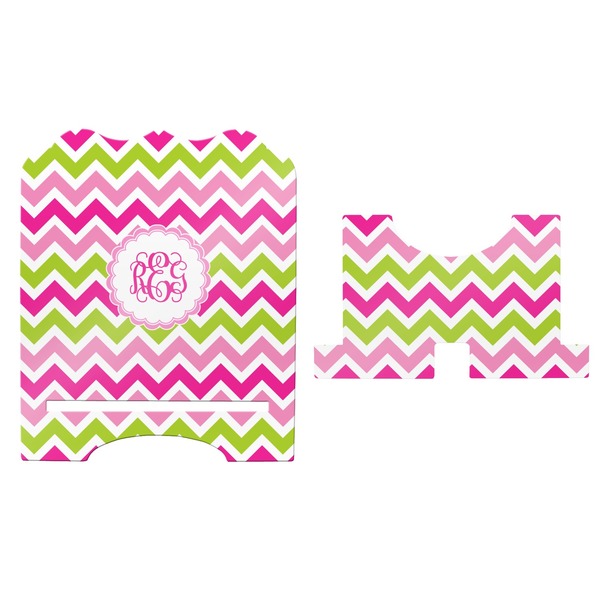 Pink & Green Chevron Stylized Tablet Stand - Apvl