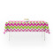Pink & Green Chevron Tablecloths (58"x102") - MAIN
