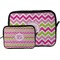 Pink & Green Chevron Tablet Sleeve (Size Comparison)