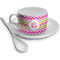 Pink & Green Chevron Tea Cup Single