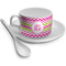 Pink & Green Chevron Tea Cup - Single (Personalized)