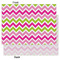 Pink & Green Chevron Tissue Paper - Heavyweight - Large - Front & Back