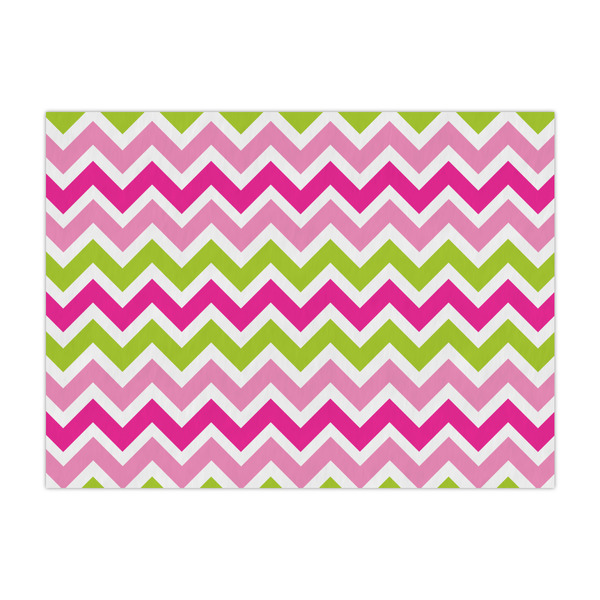 Custom Pink & Green Chevron Large Tissue Papers Sheets - Heavyweight