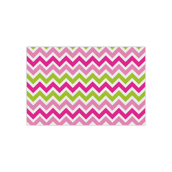 Custom Pink & Green Chevron Small Tissue Papers Sheets - Heavyweight