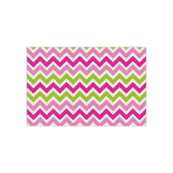 Custom Pink & Green Chevron Tissue Paper Sheets - Small - Heavyweight