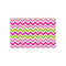 Pink & Green Chevron Tissue Paper - Heavyweight - Small - Front