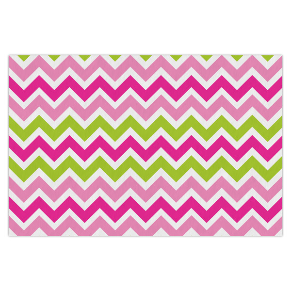Custom Pink & Green Chevron Tissue Paper Sheets - X-Large - Heavyweight