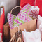 Pink & Green Chevron Tissue Paper - In Gift Bag