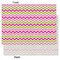 Pink & Green Chevron Tissue Paper - Lightweight - Large - Front & Back