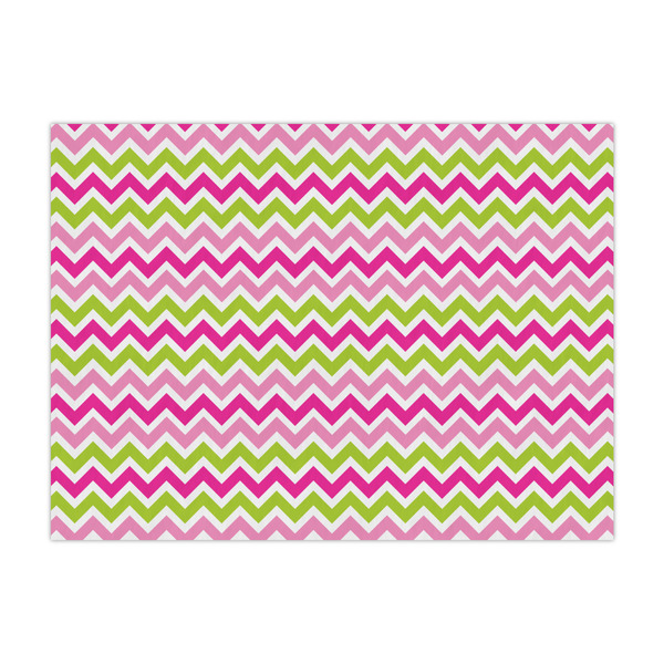 Custom Pink & Green Chevron Tissue Paper Sheets