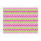 Pink & Green Chevron Tissue Paper - Lightweight - Large - Front