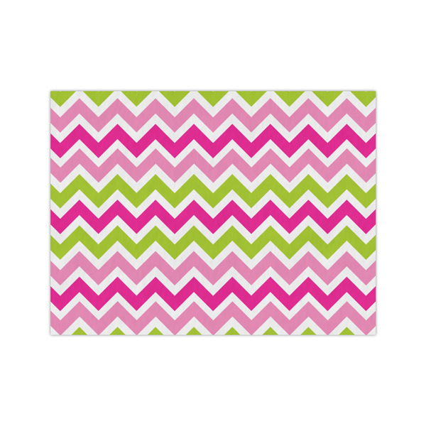 Custom Pink & Green Chevron Tissue Paper Sheets - Medium - Lightweight