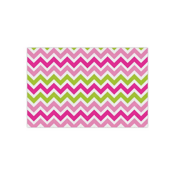 Custom Pink & Green Chevron Tissue Paper Sheets - Small - Lightweight