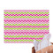 Pink & Green Chevron Tissue Paper Sheets - Main