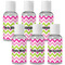Pink & Green Chevron Travel Bottles (Personalized)