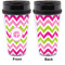 Pink & Green Chevron Travel Mug Approval (Personalized)