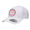 Pink & Green Chevron Trucker Hat - White (Personalized)