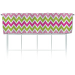 Pink & Green Chevron Valance