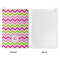 Pink & Green Chevron Waffle Weave Golf Towel - Approval