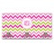 Pink & Green Chevron Wall Mounted Coat Rack (Personalized)