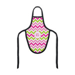 Pink & Green Chevron Bottle Apron (Personalized)