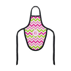 Pink & Green Chevron Bottle Apron (Personalized)