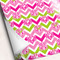 Pink & Green Chevron Wrapping Paper - 5 Sheets