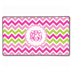 Pink & Green Chevron XXL Gaming Mouse Pad - 24" x 14" (Personalized)