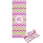 Pink & Green Chevron Yoga Mat - Printable Front and Back (Personalized)