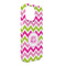 Pink & Green Chevron iPhone 13 Pro Max Case -  Angle