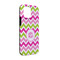 Pink & Green Chevron iPhone Case - Rubber Lined - iPhone 13 (Personalized)