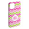 Pink & Green Chevron iPhone 15 Pro Max Case - Angle