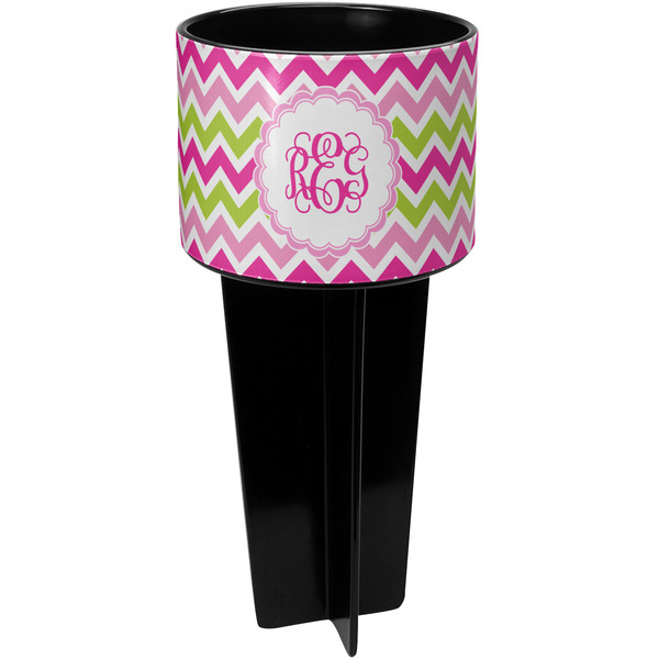 Pink & Green Chevron spiker_black_apvl