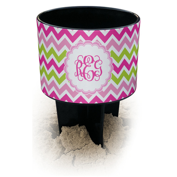 Pink & Green Chevron spiker_black_main