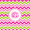 Pink & Green Chevron