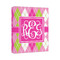 Pink & Green Argyle Canvas Print (Personalized)