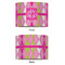 Pink & Green Argyle 12" Drum Lampshade - APPROVAL (Fabric)