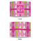 Pink & Green Argyle 12" Drum Lampshade - APPROVAL (Poly Film)