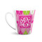 Pink & Green Argyle 12 Oz Latte Mug - Front