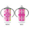 Pink & Green Argyle 12 oz Stainless Steel Sippy Cups - APPROVAL