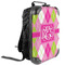 Pink & Green Argyle 13" Hard Shell Backpacks - ANGLE VIEW