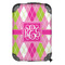 Pink & Green Argyle 13" Hard Shell Backpacks - FRONT