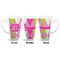Pink & Green Argyle 16 Oz Latte Mug - Approval