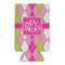 Pink & Green Argyle Can Cooler (Personalized)