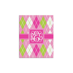 Pink & Green Argyle Poster - Multiple Sizes (Personalized)