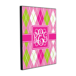 Pink & Green Argyle Wood Prints (Personalized)