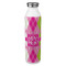 Pink & Green Argyle 20oz Water Bottles - Full Print - Front/Main