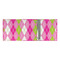 Pink & Green Argyle 3 Ring Binders - Full Wrap - 3" - OPEN INSIDE